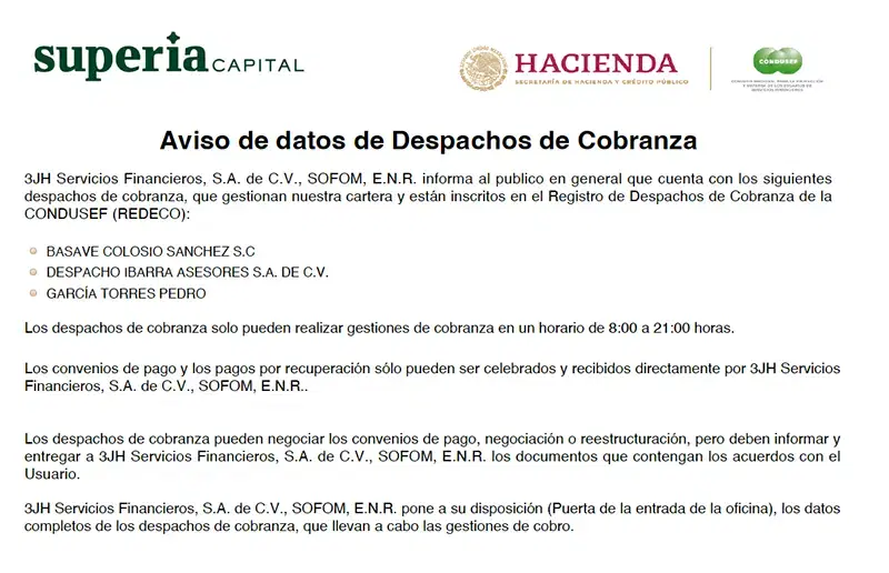 Cartel REDECO — Registro de Despachos de Cobranza